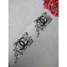 Лента репсовая с рисунком 25мм, цена за 1 м